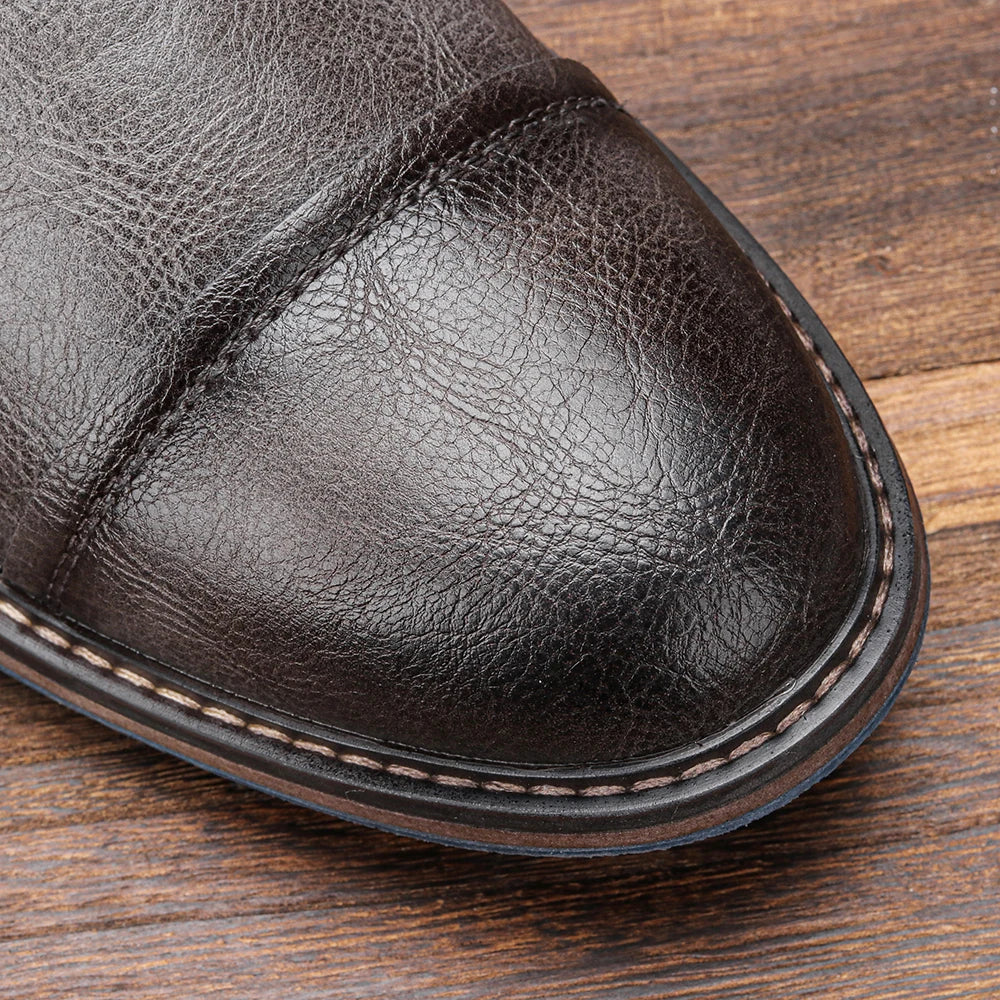 Größe 7-13 Stiefeletten für Männer Herren Lederstiefel Markenstiefel für Männer #AL605