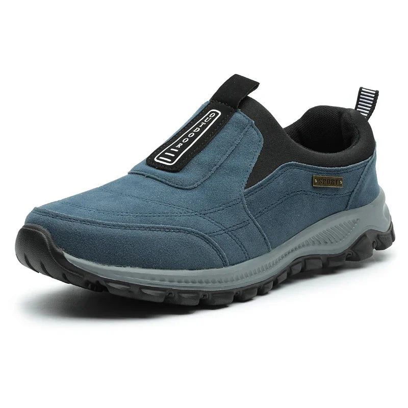 YRZL Outdoor-Wanderschuhe Herren Sneakers Slip-on Casual Herrenschuhe Atmungsaktive Wildlederschuhe Rutschfeste Wanderschuhe
