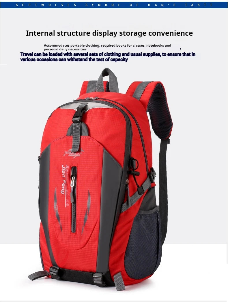 Outdoor-Reiserucksack Große Kapazität Mode-Reiserucksäcke Herren Kletter-Reiserucksack Klassische Sport-Reiserucksäcke