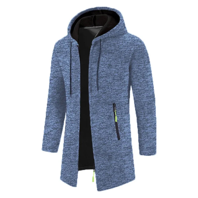 Sweatwear Herren Hoodies Langarm Sweatshirts für Männer Reißverschluss Kapuze Herren Übergröße Winter Top Jacke Mantel Schwarzer Pullover