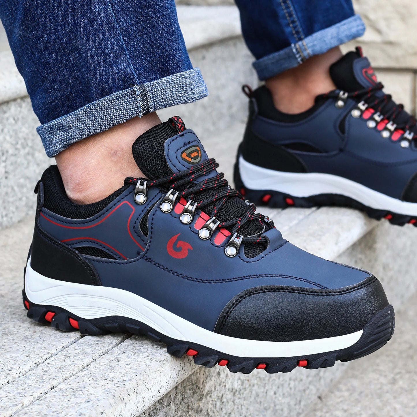 Schuhe mit Stahlkappe für Herren, Arbeitsstiefel, pannensichere Arbeitssicherheitsschuhe, Schutzschuhe für Herren, Sicherheitsschuhe