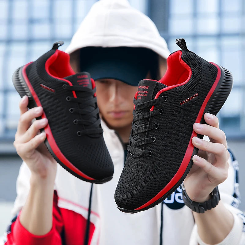 Herren Laufschuhe Walking Strickschuhe Mode Casual Sneakers Atmungsaktiv Sport Athletic Leichte Herren Sneakers Casual Schuhe
