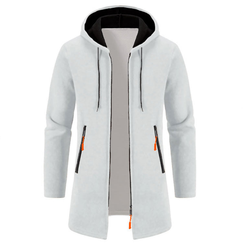 Sweatwear Herren Hoodies Langarm Sweatshirts für Männer Reißverschluss Kapuze Herren Übergröße Winter Top Jacke Mantel Schwarzer Pullover