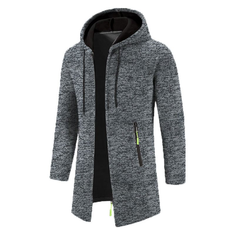 Sweatwear Herren Hoodies Langarm Sweatshirts für Männer Reißverschluss Kapuze Herren Übergröße Winter Top Jacke Mantel Schwarzer Pullover