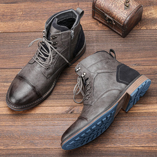 Größe 7-13 Stiefeletten für Männer Herren Lederstiefel Markenstiefel für Männer #AL605