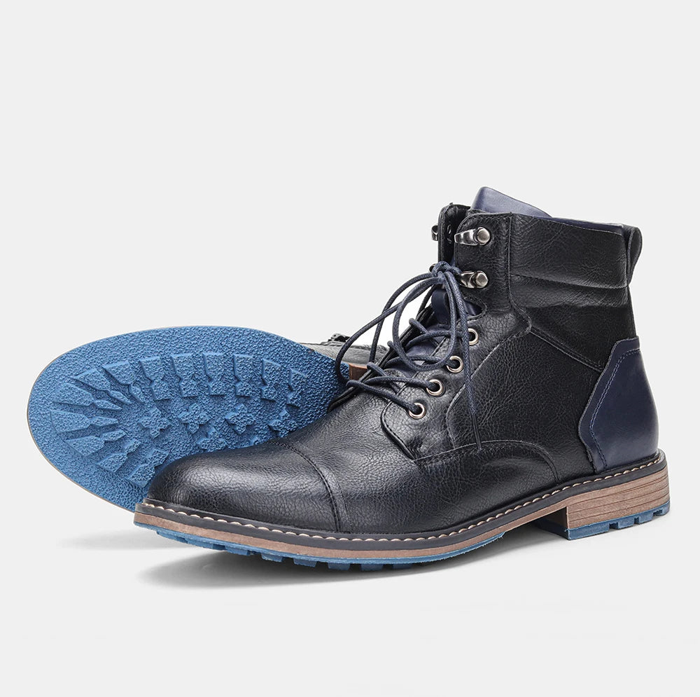 Größe 7-13 Stiefeletten für Männer Herren Lederstiefel Markenstiefel für Männer #AL605