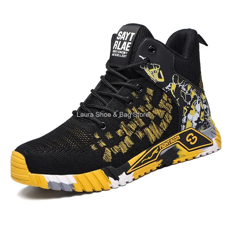High Top Sicherheitsschuhe Herren Stahlkappe Arbeitsschuhe Herren Damen Arbeitssicherheitsstiefel Anti Smash Safety Unzerstörbarer Arbeitsstiefel Atmungsaktiv