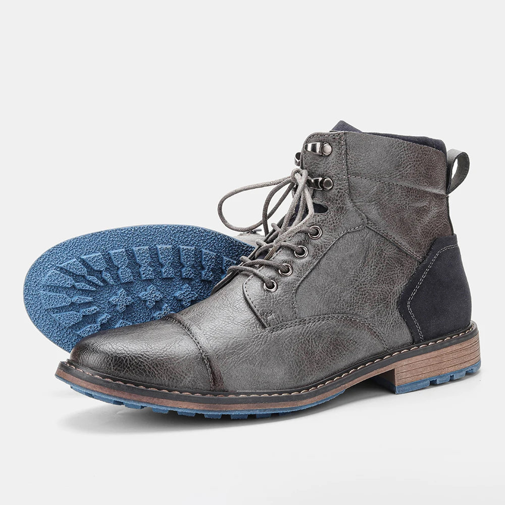 Größe 7-13 Stiefeletten für Männer Herren Lederstiefel Markenstiefel für Männer #AL605