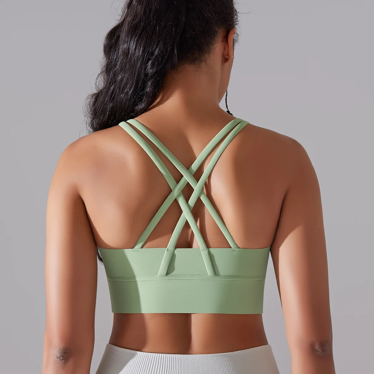 Damen Yoga-BH, Tanktops für Fitness, Naked Feel, Sport-BH, Gym-Weste, Damen-Camisole, Workout-Unterwäsche, Sportbekleidung