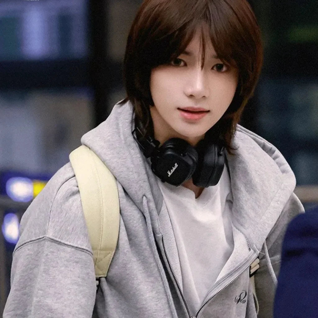 TXT Choi Beomgyu gleiche Hoodies Kpop Reißverschluss Kapuzenhemd Damenkleidung Y2k Streetwear lose Mode Sweatshirts Strickjacke