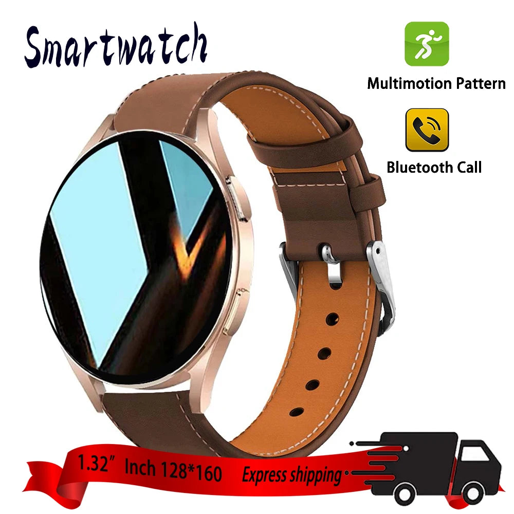2025 New Business Smartwatch Men 1.32" inch Bluetooth Call Fitness Tracker Smart Wearable Women Wireless Call Watch Android IOS