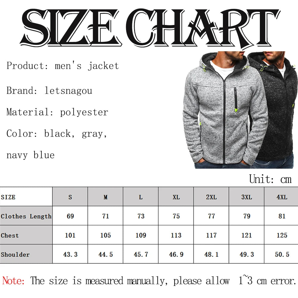 Herrn Kapuzenjacke mit durchgehendem Reißverschluss Volltonfarbe Reißverschluss Mit Kapuze Alltag Fitness Grundlegend Dünn Fleece Kapuzenpullover Sweatshirts Langarm Blau Grau Schwarz