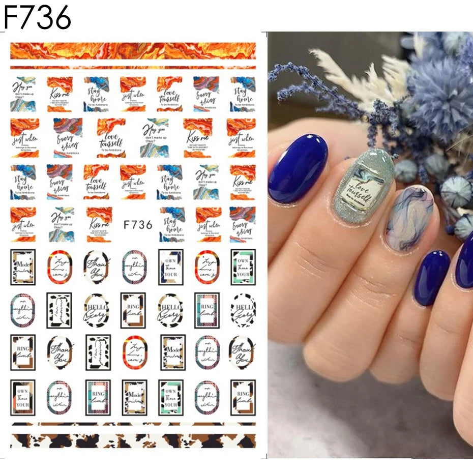 1 STÜCKE Neue Luxuriöse Schmetterling Nagelaufkleber Blume Nageldesign Nagelkunst Liefert Nagelabziehbilder Geeignet Für Frauen Nageldekoration