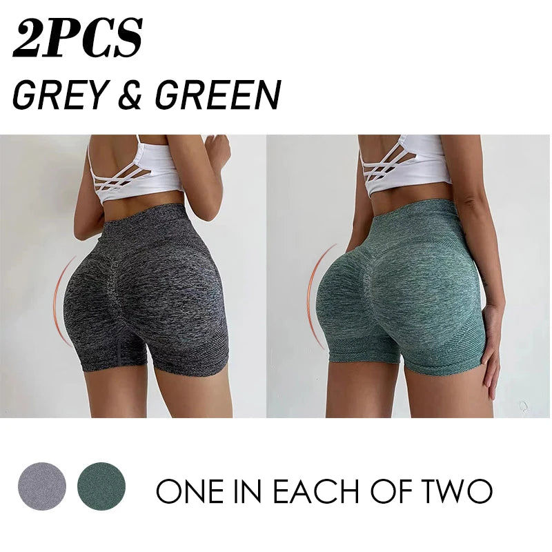 Women Yoga Shorts High Waist Workout Shorts Fitness Yoga Lift Butt Fitness Ladies Yoga Gym Running Short Pants Sportswear