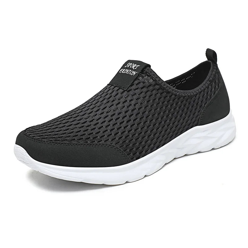 YRZL Herren-Sneakers, atmungsaktiv, Mesh, Freizeitschuhe für Herren, rutschfest, große Größe, leichte Herren-Tennisschuhe