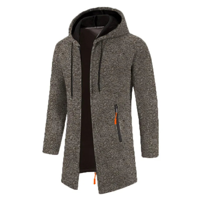 Sweatwear Herren Hoodies Langarm Sweatshirts für Männer Reißverschluss Kapuze Herren Übergröße Winter Top Jacke Mantel Schwarzer Pullover