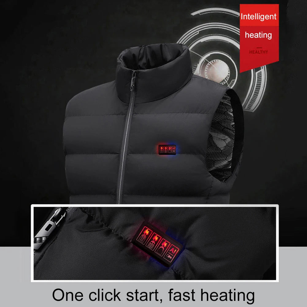 23 Heated Vest Zones Electric Heated Jackets Men Women Sportswear Heated Coat Graphene Heat Coat USB Heating Jacket For Camping