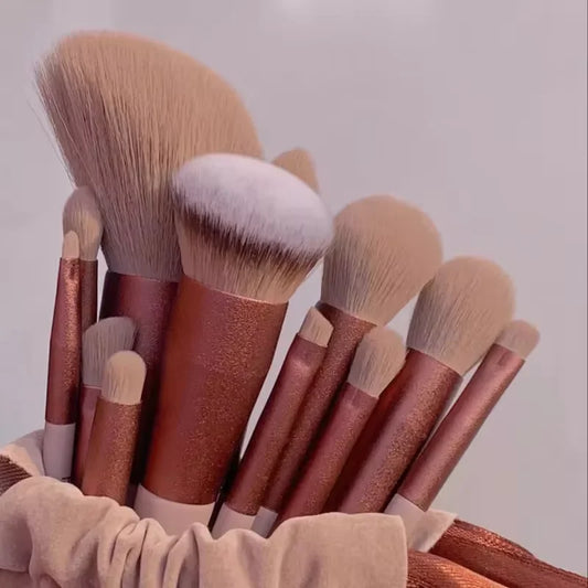 13-teiliges buntes Make-up-Pinsel-Set, Lidschatten, Foundation, komplette Make-up-Pinsel, Lidschatten, Rouge, Schönheits-Make-up-Tools zum Erweichen