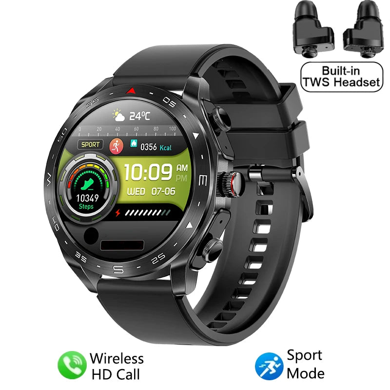 2024 Neue Smart Watch TWS 2-in-1 Bluetooth-Kopfhörer HIFI 9D-Klangqualität Smartwatches für männliche und weibliche Gesundheitsübungen