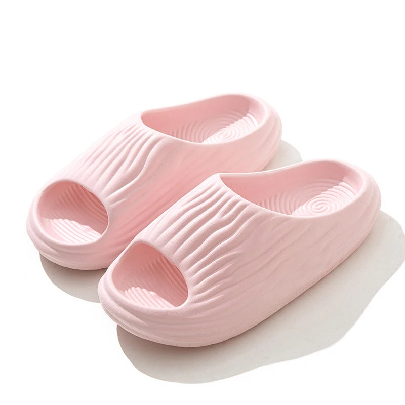 Superweiche EVA-Plateau-Slipper für Damen, minimalistische und bequeme rutschfeste Hausschuhe für das Badezimmer im Innenbereich, Damenhausschuhe