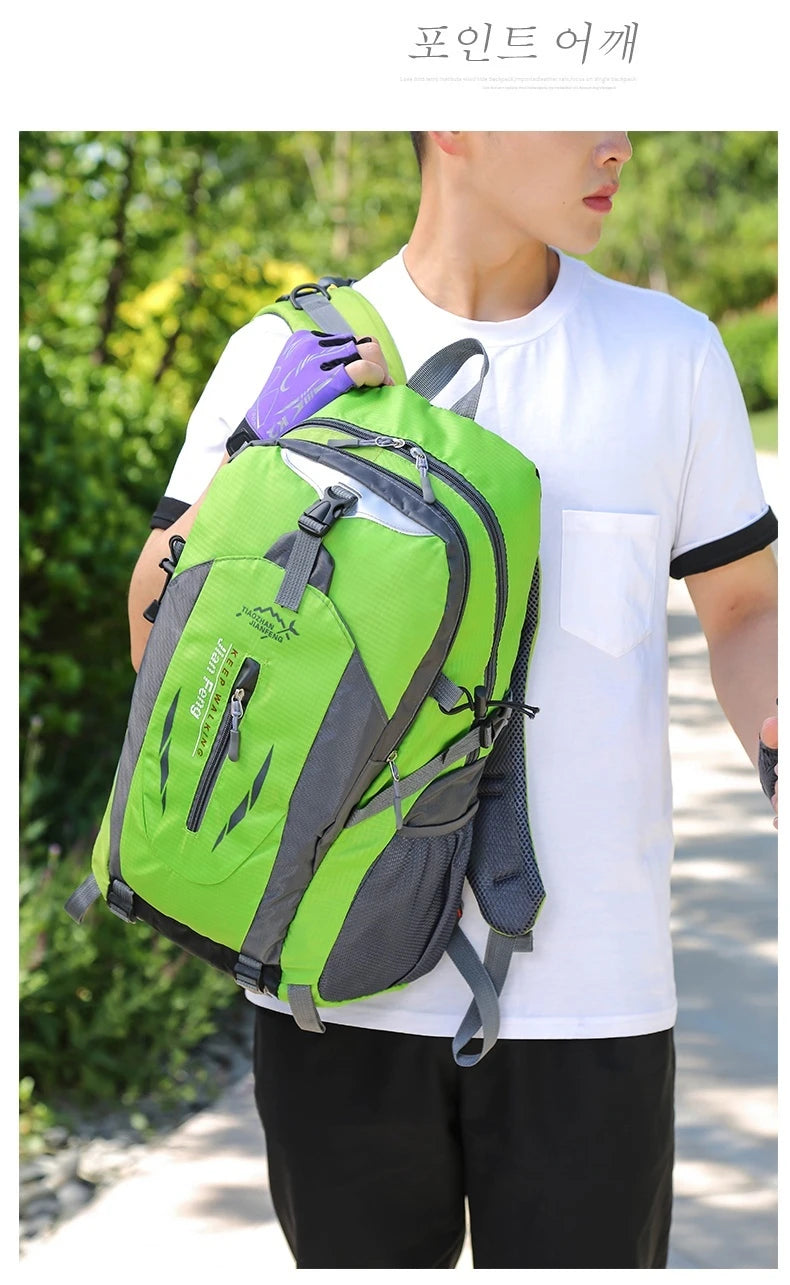 Outdoor-Reiserucksack Große Kapazität Mode-Reiserucksäcke Herren Kletter-Reiserucksack Klassische Sport-Reiserucksäcke