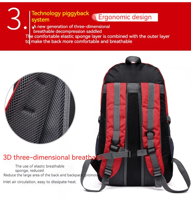Outdoor-Reiserucksack Große Kapazität Mode-Reiserucksäcke Herren Kletter-Reiserucksack Klassische Sport-Reiserucksäcke