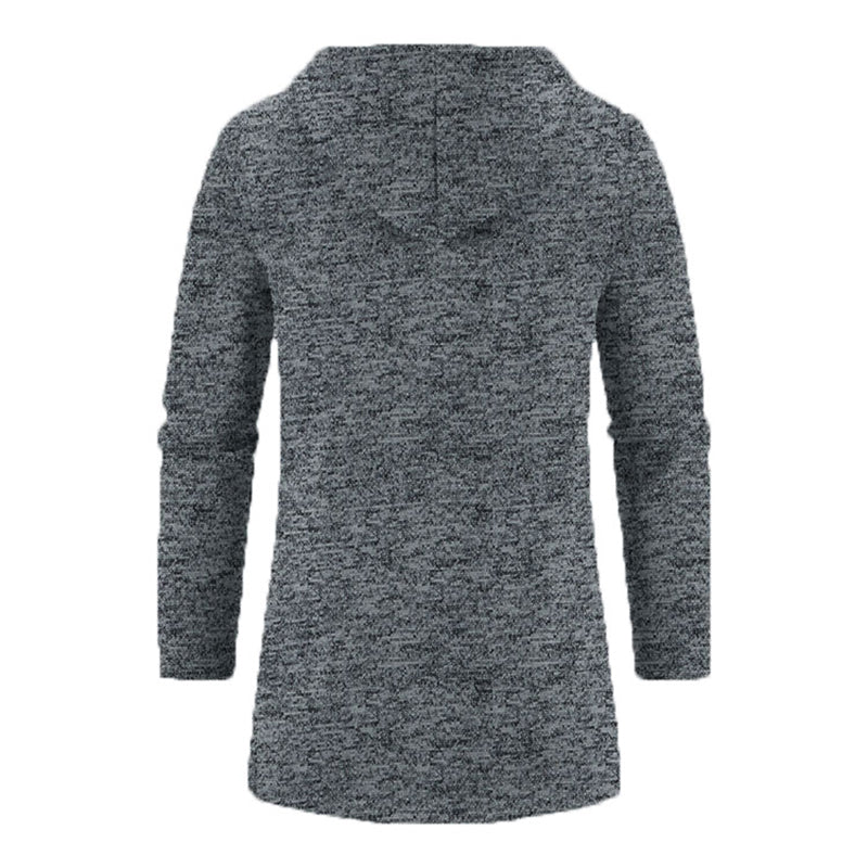Sweatwear Herren Hoodies Langarm Sweatshirts für Männer Reißverschluss Kapuze Herren Übergröße Winter Top Jacke Mantel Schwarzer Pullover