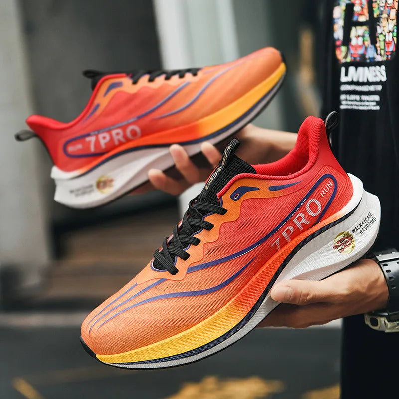 Sommer Herren Laufschuhe Neue professionelle Carbonplatte Sporttrainingsschuhe Outdoor rutschfeste stoßdämpfende Tennisschuhe