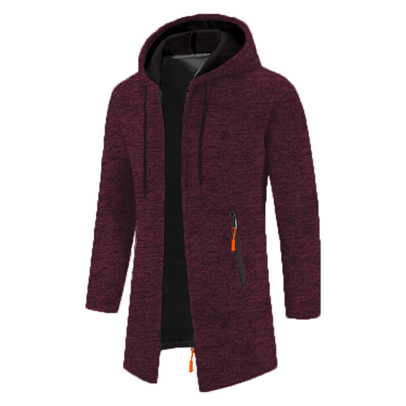 Sweatwear Herren Hoodies Langarm Sweatshirts für Männer Reißverschluss Kapuze Herren Übergröße Winter Top Jacke Mantel Schwarzer Pullover