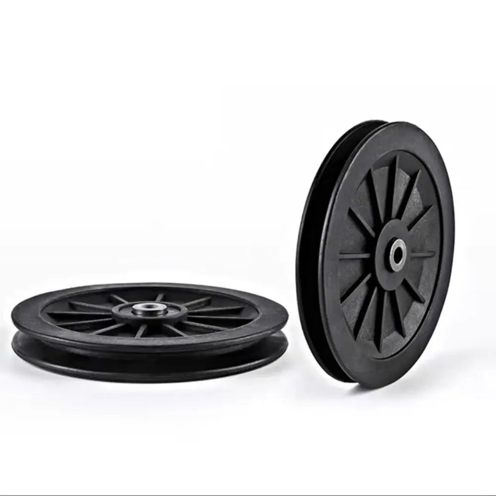 Fitness Equipment Parts Pulley Wheel Black Cable Machine Part Nylon Pulley Light Weight Good Wear Resistance Nylon Bearing