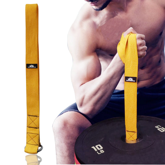 Arm Wrestling Strap Belt Loading Pin Strap for Barbell Plates Forearm Workout Extra Wide Long Webbing Home Fitness Equipment