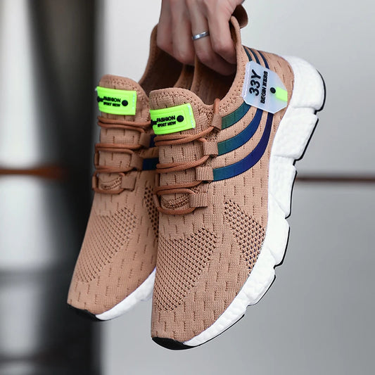 Herren Casual Sneakers Sommer Atmungsaktive Sportschuhe Leichte Outdoor Mesh Laufschuhe Athletisch Jogging Tenis Wanderschuhe
