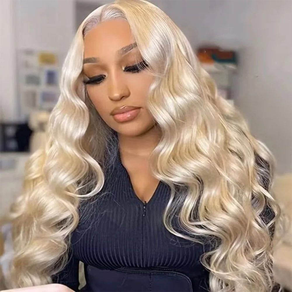 28 Zoll 613 Honigblond Body Wave Lace Frontal Perücke 13x6 Brasilianische Remy HD Lace Perücke 13x4 Lace Front Echthaar Perücken für Frauen