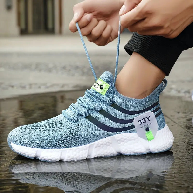 Herren Casual Sportschuhe Atmungsaktive leichte Turnschuhe Outdoor Mesh Schwarze Laufschuhe Athletische Jogging Tenis Wanderschuhe