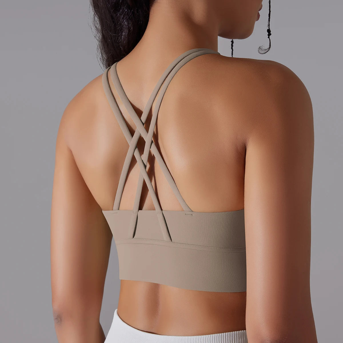 Damen Yoga-BH, Tanktops für Fitness, Naked Feel, Sport-BH, Gym-Weste, Damen-Camisole, Workout-Unterwäsche, Sportbekleidung